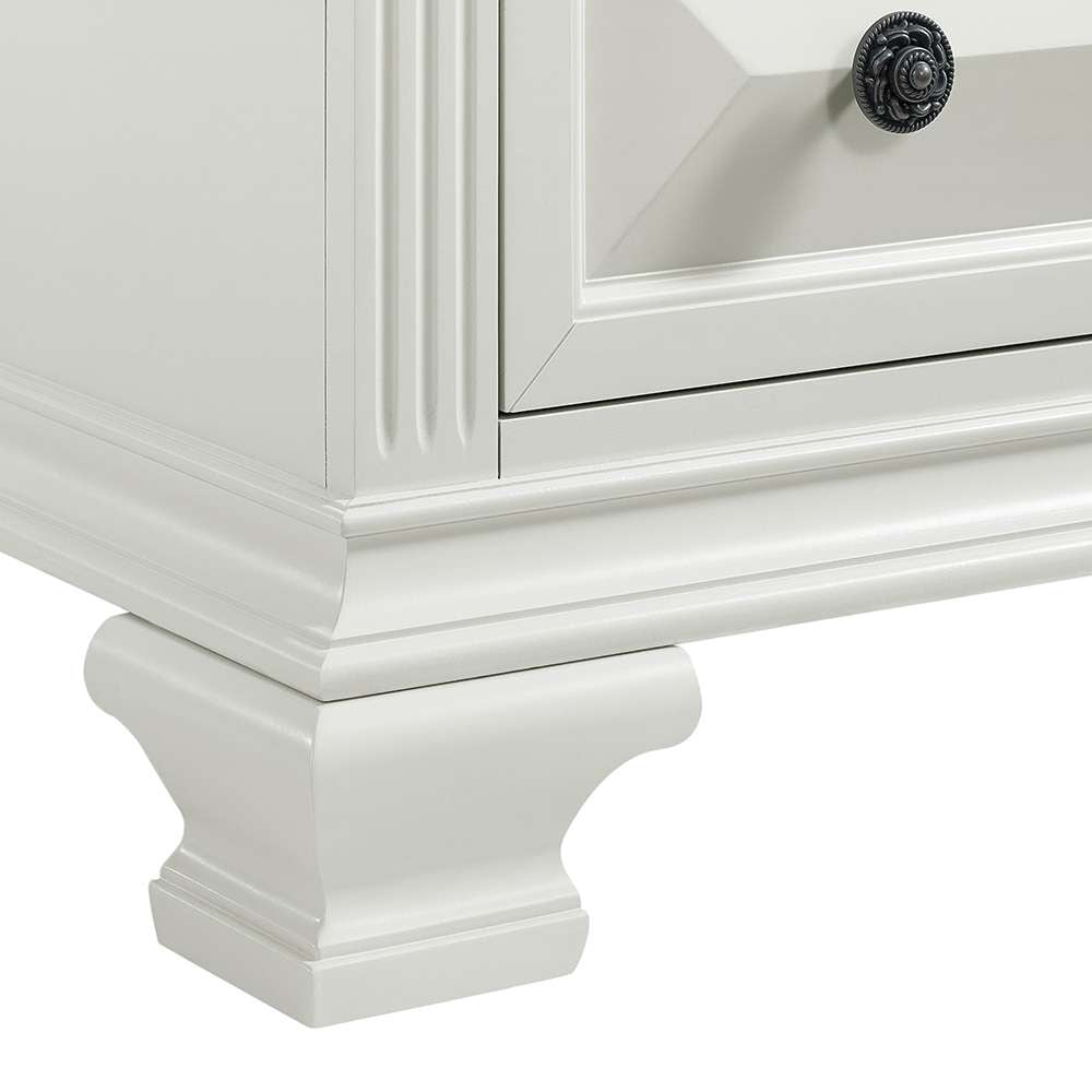 Picket House Furnishings - Sumner Dresser and Mirror Set in Antique White - B-10980-7-DRMR veiw 4