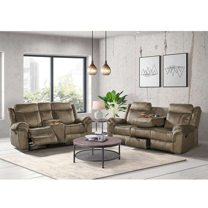 Picket House Furnishings - Tasso 2PC Living Room Set in T101 Brown-Sofa & Loveseat - 59928-SL-2X-2PC veiw 1