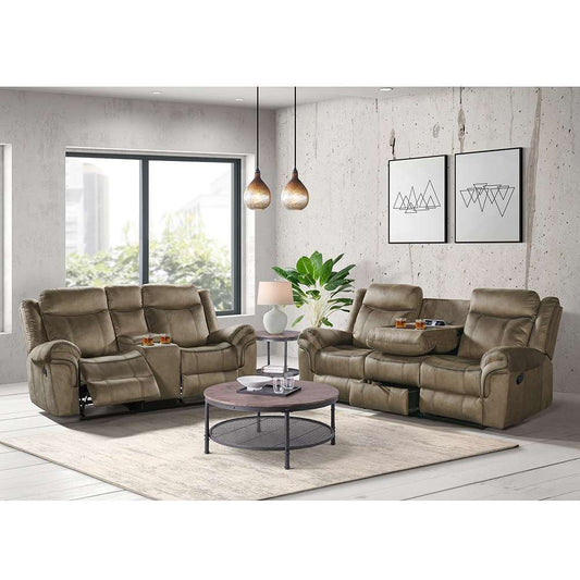 Picket House Furnishings - Tasso 2PC Living Room Set in T101 Brown-Sofa & Loveseat - 59928-SL-2X-2PC veiw 1