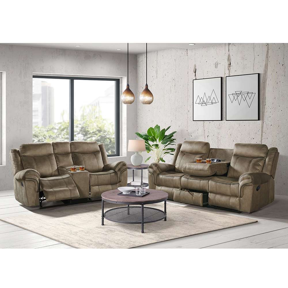 Picket House Furnishings - Tasso 2PC Living Room Set in T101 Brown-Sofa & Loveseat - 59928-SL-2X-2PC veiw 2