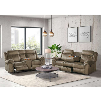 Picket House Furnishings - Tasso 3PC Living Room Set in T101 Brown-Sofa, Loveseat & Recliner - 59928-2X-3PC veiw 3