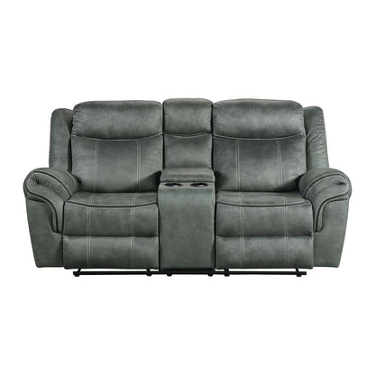 Picket House Furnishings - Tasso 3PC Living Room Set in FB367 Charcoal-Sofa, Loveseat & Recliner - 59928-1X-3PC veiw 2