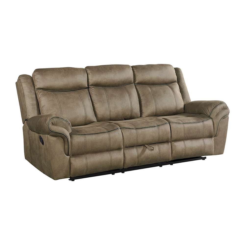 Picket House Furnishings - Tasso Motion Sofa with Dropdown in T101 Brown - 59928-038-2X veiw 1