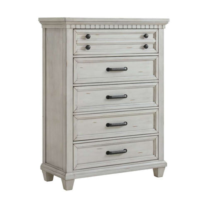 Picket House Furnishings - Windom 5-Drawer Chest in Antique White - B-10530-7-CH veiw 1