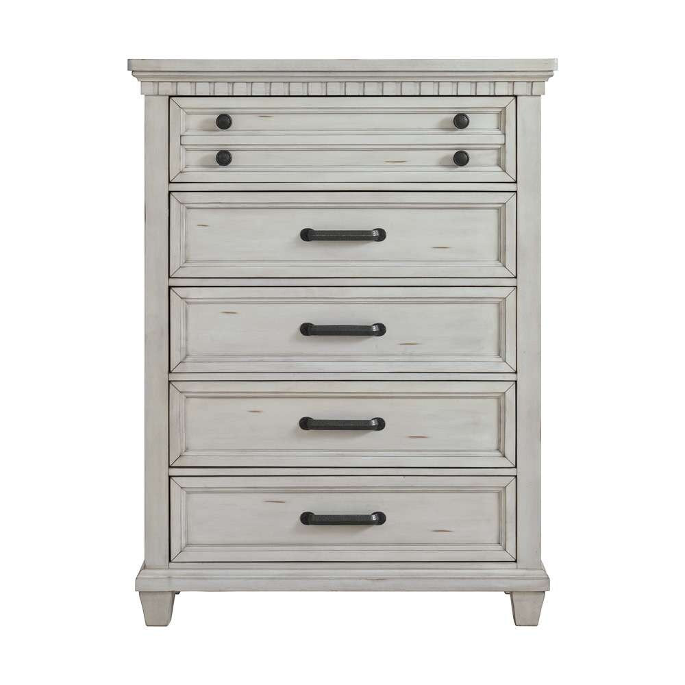 Picket House Furnishings - Windom 5-Drawer Chest in Antique White - B-10530-7-CH veiw 2