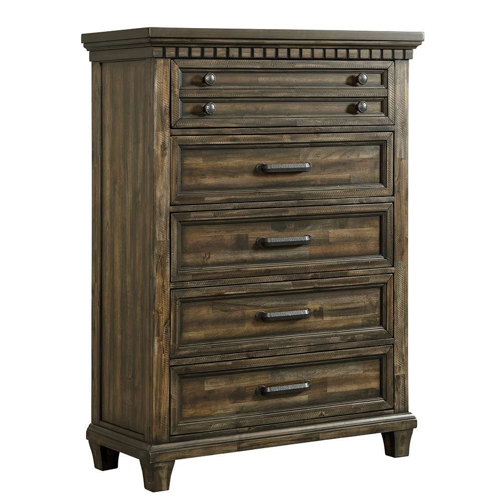 Picket House Furnishings - Windom 5-Drawer Chest in Charcoal - B-10530-5-CH veiw 1
