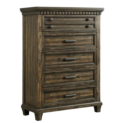Picket House Furnishings - Windom 5-Drawer Chest in Charcoal - B-10530-5-CH veiw 1