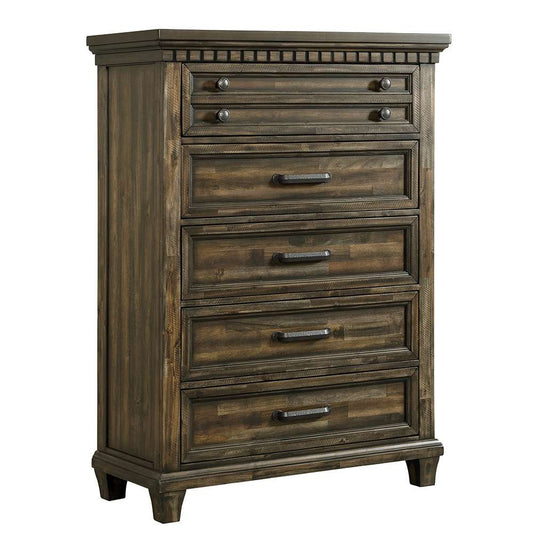 Picket House Furnishings - Windom 5-Drawer Chest in Charcoal - B-10530-5-CH veiw 1