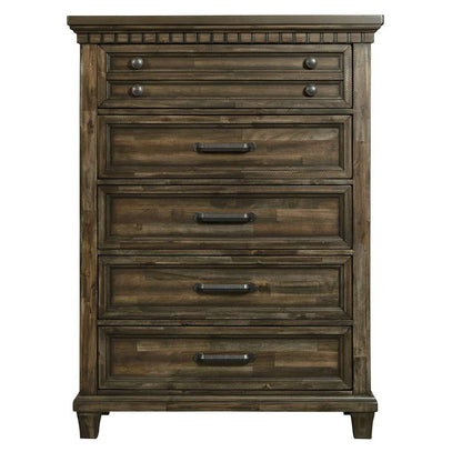 Picket House Furnishings - Windom 5-Drawer Chest in Charcoal - B-10530-5-CH veiw 2