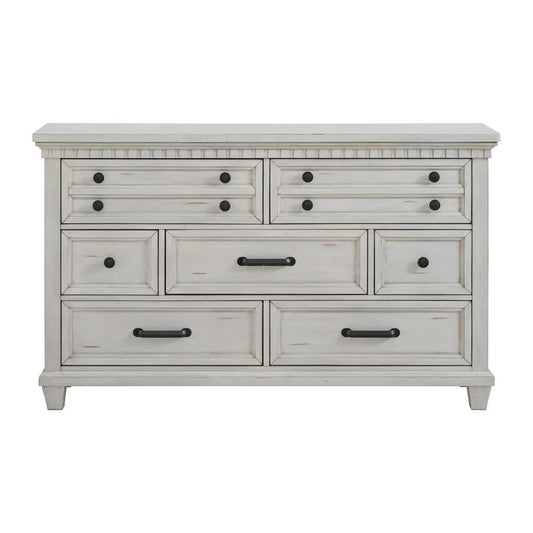 Picket House Furnishings - Windom 7-Drawer Dresser in Antique White - B-10530-7-DR veiw 2