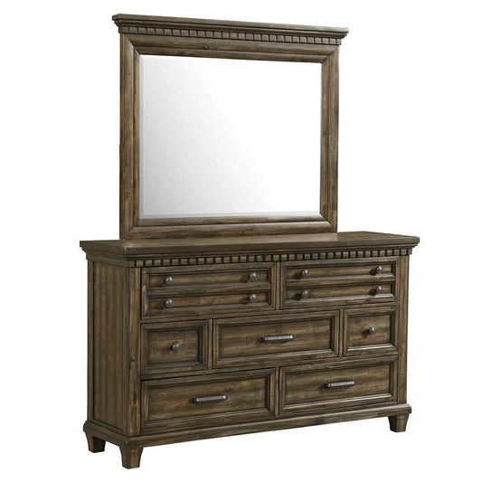 Picket House Furnishings - Windom Dresser and Mirror Set in Charcoal - B-10530-5-DRMR veiw 1