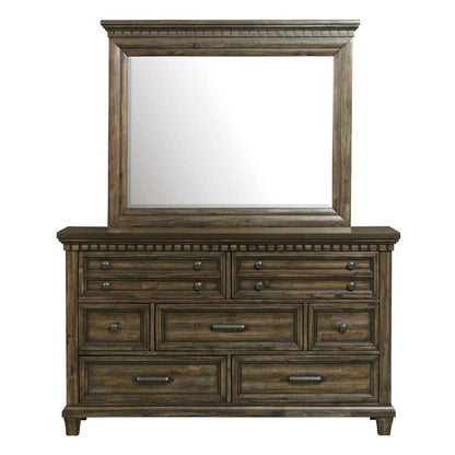 Picket House Furnishings - Windom Dresser and Mirror Set in Charcoal - B-10530-5-DRMR veiw 3