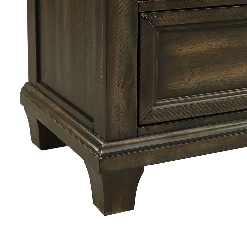 Picket House Furnishings - Windom Dresser and Mirror Set in Charcoal - B-10530-5-DRMR veiw 5