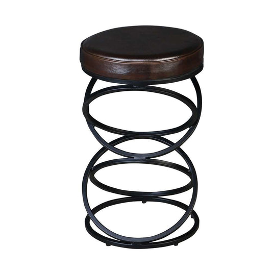 Porter Designs - Polaris Leather 24in Bar Stool, Brown - 02-218-11-6796 veiw 2