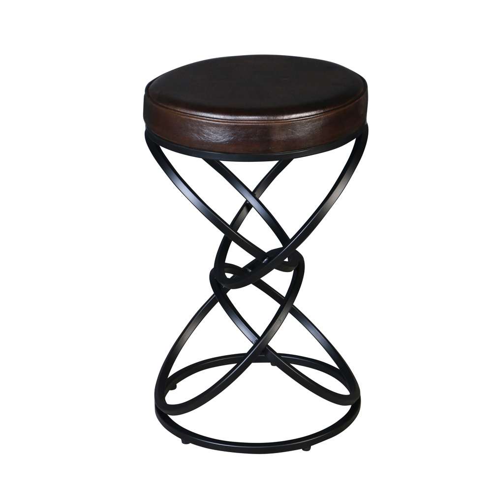 Porter Designs - Polaris Leather 24in Bar Stool, Brown - 02-218-11-6796 veiw 4