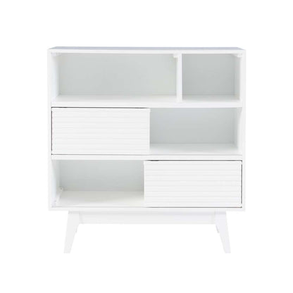 Powell Company - Ripples Bookcase, White - D1357A20WB veiw 2