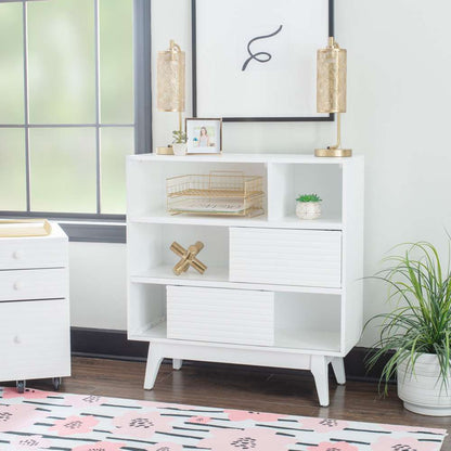 Powell Company - Ripples Bookcase, White - D1357A20WB veiw 6