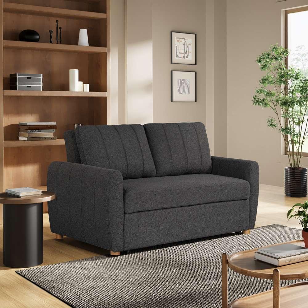 Serta by Lifestyle Solutions - Isak Convertible Loveseat, Charcoal - 112A033CHR veiw 6