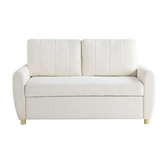 Serta by Lifestyle Solutions - Isak Convertible Loveseat, Ivory - 112A033IVO veiw 1
