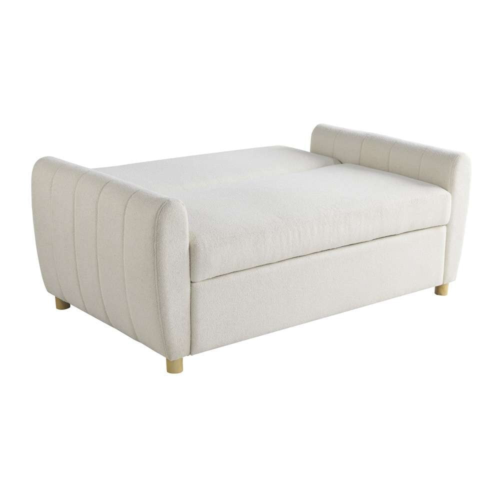 Serta by Lifestyle Solutions - Isak Convertible Loveseat, Ivory - 112A033IVO veiw 4