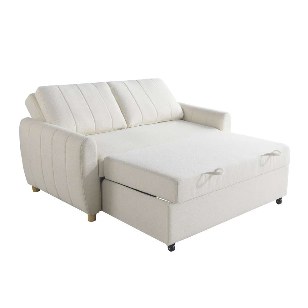 Serta by Lifestyle Solutions - Isak Convertible Loveseat, Ivory - 112A033IVO veiw 5