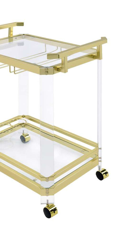 Steve Silver - Aerin Server Cart w/Casters - AE100CAS veiw 3