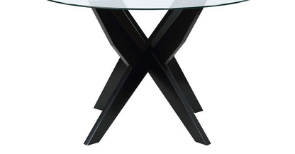 Steve Silver - Amalie Round Dining Table-Black - AL4848TTTBB veiw 3