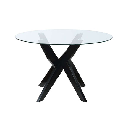 Steve Silver - Amalie Round Dining Table-Black - AL4848TTTBB veiw 4