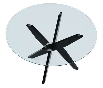 Steve Silver - Amalie Round Dining Table-Black - AL4848TTTBB veiw 5