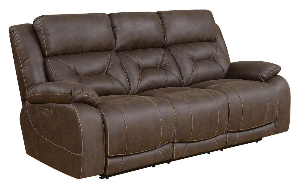 Steve Silver - Aria Power Reclining Sofa - Brown - AA950SBN veiw 1