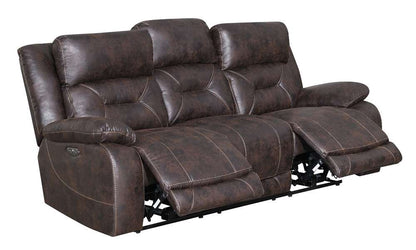 Steve Silver - Aria Power Reclining Sofa - Brown - AA950SBN veiw 2