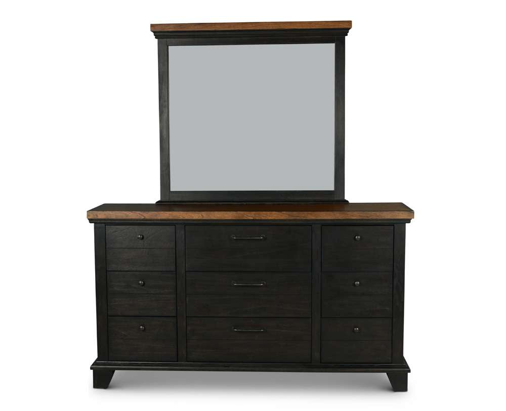 Steve Silver - Bear Creek Dresser and Mirror - Brown - BC950DRMR veiw 1