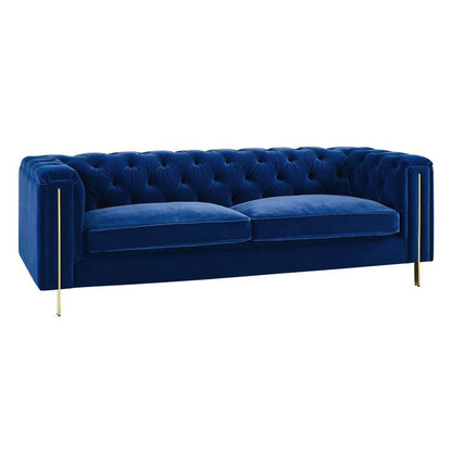 Steve Silver - Charlene Blue Velvet Sofa - CH100SBL veiw 2