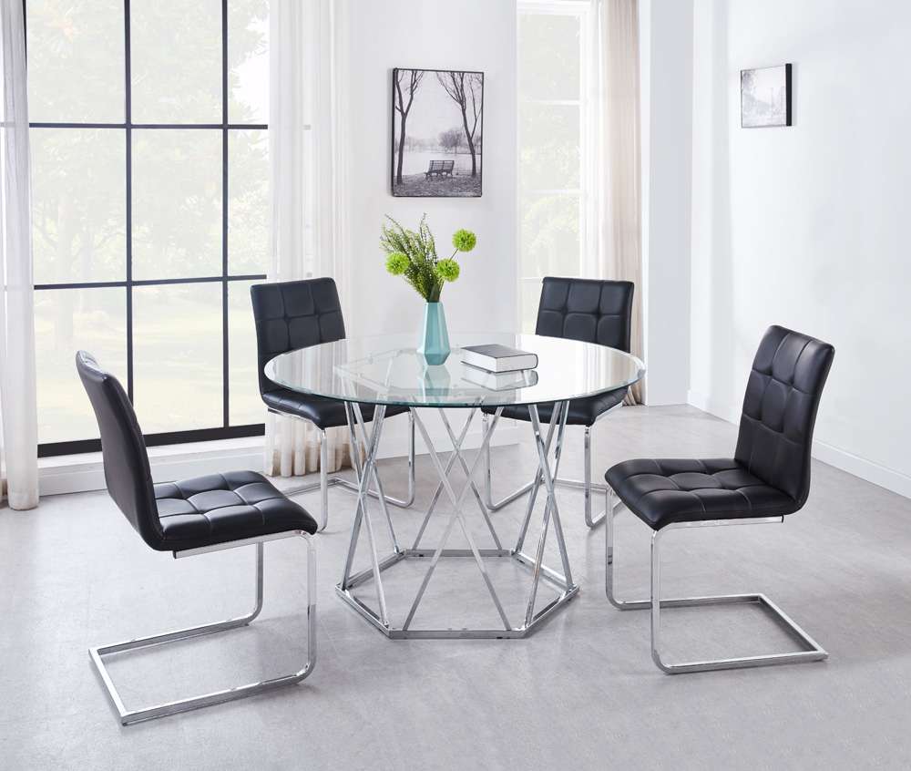 Steve Silver - Escondido 5pc Dining Set-Black - ED480SK5PC veiw 1