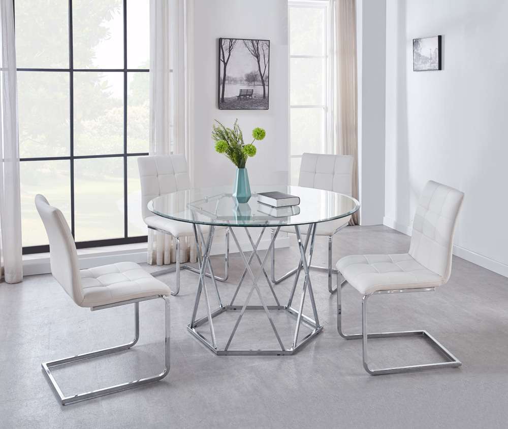 Steve Silver - Escondido 5pc Dining Set-White - ED480SW5PC veiw 1
