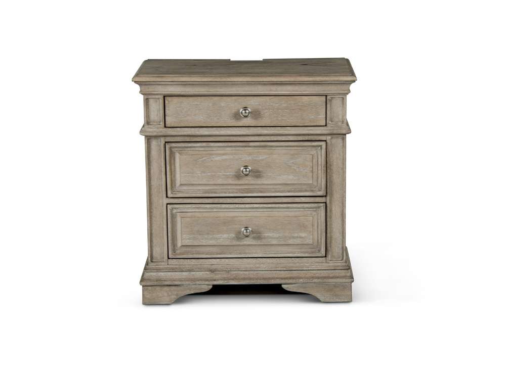 Steve Silver - Highland Park Nightstand - Waxed Driftwood - HP900NSD veiw 1
