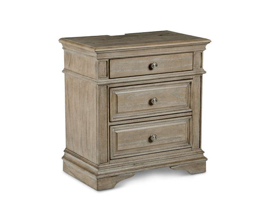 Steve Silver - Highland Park Nightstand - Waxed Driftwood - HP900NSD veiw 2
