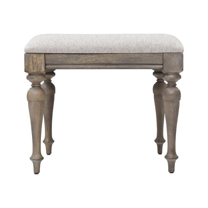 Steve Silver - Highland Park Vanity Bench - Waxed Driftwood - HP900VBD veiw 1