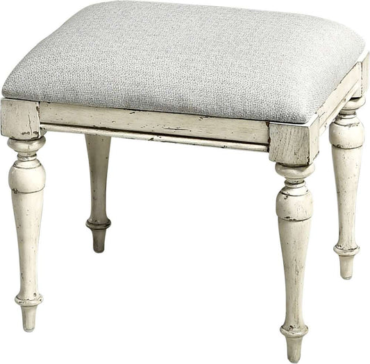 Steve Silver - Highland Park Vanity Bench - White - HP900VBW veiw 1