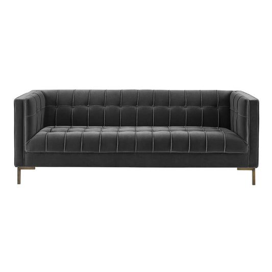 Steve Silver - Isaac Gray Velvet Sofa - IC100SGY veiw 1