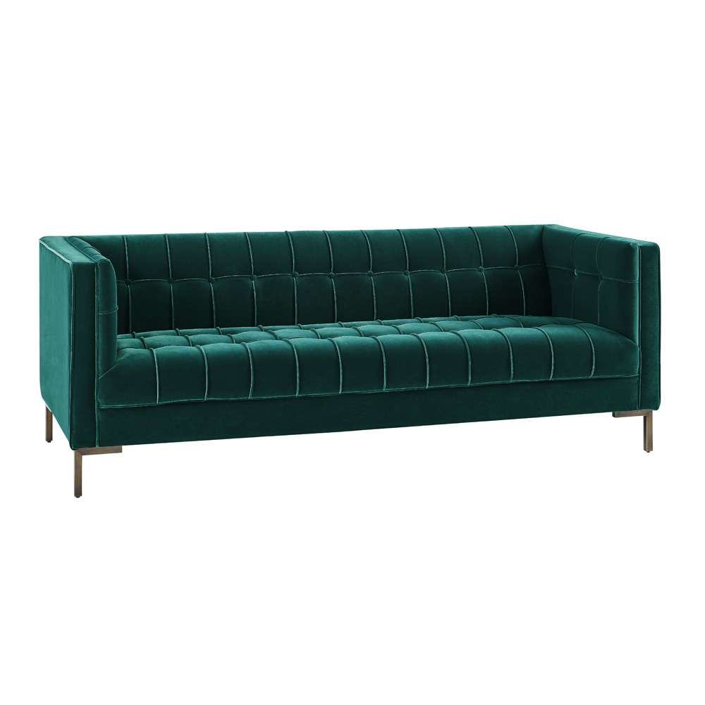 Steve Silver - Isaac Green Velvet Sofa - IC100SGN veiw 2