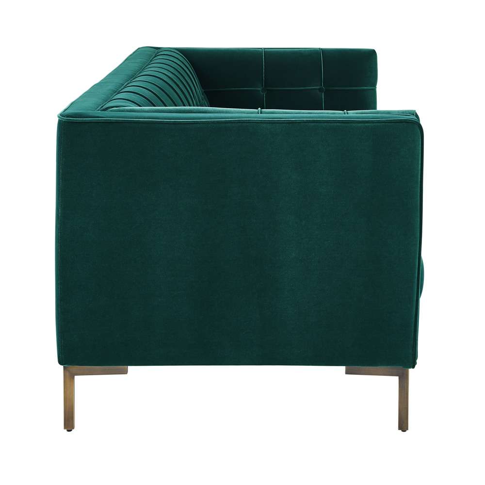 Steve Silver - Isaac Green Velvet Sofa - IC100SGN veiw 3