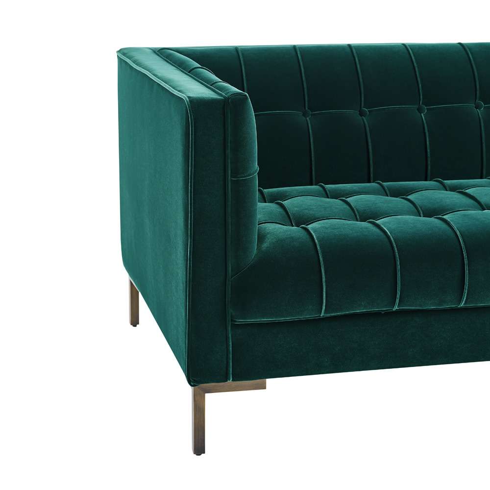 Steve Silver - Isaac Green Velvet Sofa - IC100SGN veiw 4
