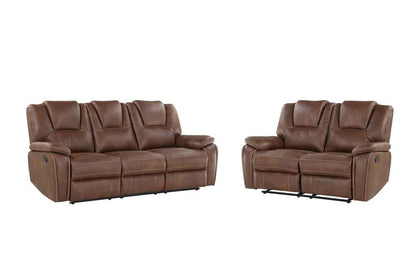 Steve Silver - Katrine 2PC Manual Sofa & Loveseat - Brown - KT800B2PC veiw 1