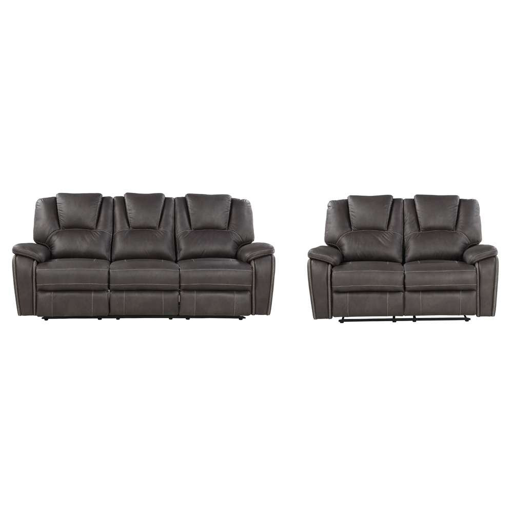 Steve Silver - Katrine Charcoal Manual Sofa-Loveseat Set - KT800C2PC veiw 1