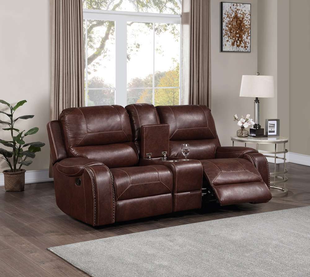 Steve Silver - Keily Brown Manual Console Loveseat - KE800CL veiw 6