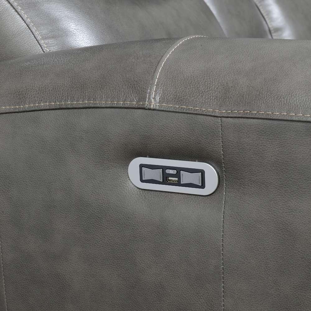 Steve Silver - Laurel Power Console Loveseat -Grey - LL950CLG veiw 5