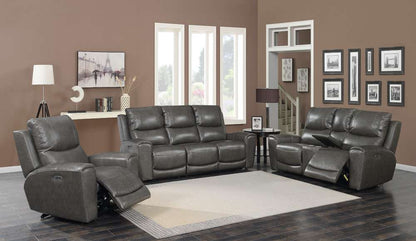 Steve Silver - Laurel Power Console Loveseat -Grey - LL950CLG veiw 6