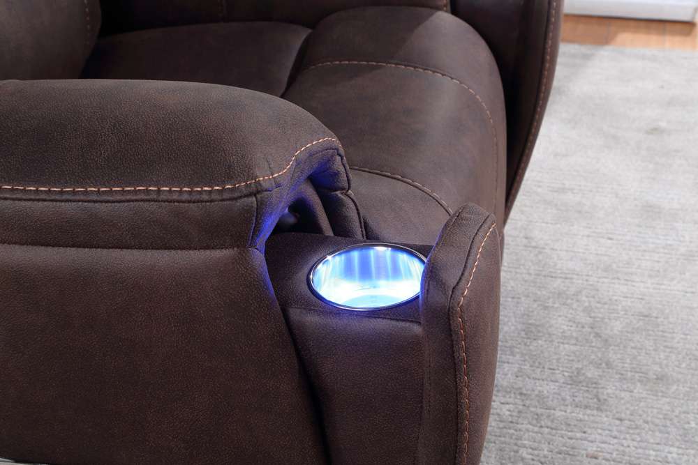 Steve Silver - Lexington Power Media Recliner - Canyon Walnut - LX850C veiw 5