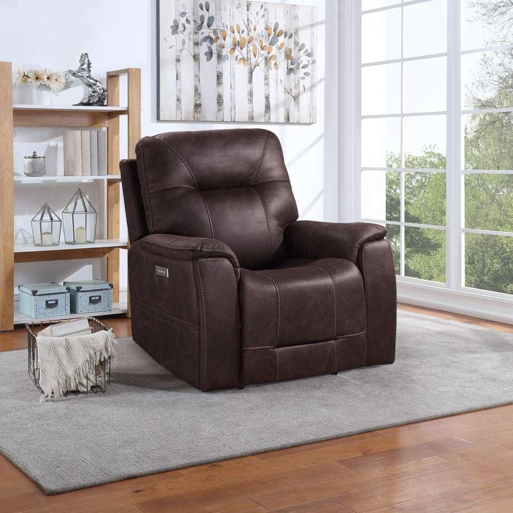 Steve Silver - Lexington Power Media Recliner - Canyon Walnut - LX850C veiw 6